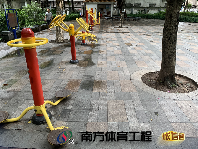 广东省佛山市禅城区祖庙街道东园社区居委会鹤园公园篮球架